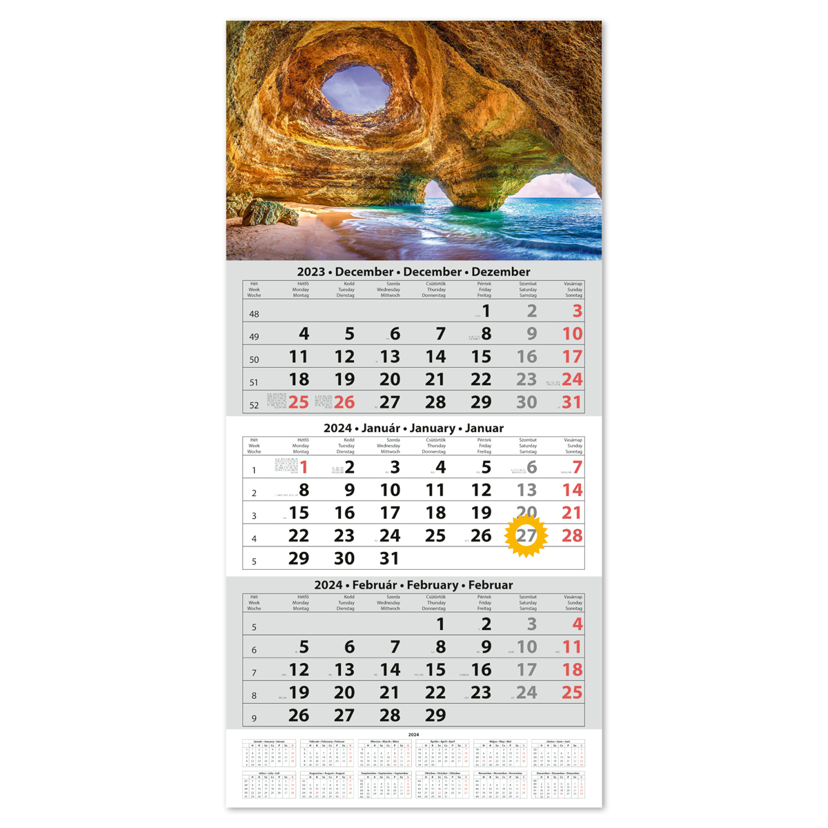 SP1, 12 lapos speditőr naptár - Hangulat fejrésszel