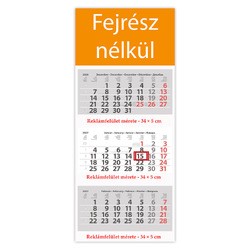 Maxi Classic, 3 tömbös 3 hónapos speditőr naptár - Fejrész nélkül