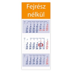 Maxi Club, 3 tömbös 3 hónapos speditőr naptár - Fejrész nélkül