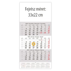 SP1, 12 lapos speditőr naptár - Üres, nyomtatható fejrésszel