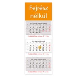 SP3, 3 tömbös 3 hónapos speditőr naptár - Fejrész nélkül