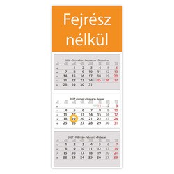 SP30, 3 tömbös 3 hónapos speditőr naptár TRN - Fejrész nélkül