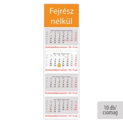 SP4, 4 tömbös 4 hónapos speditőr naptár - Fejrész nélkül, 10db/csomag