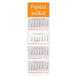 SP4, 4 tömbös 4 hónapos speditőr naptár - Fejrész nélkül