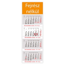 Szuper Maxi Classic, 4 tömbös 4 hónapos speditőr naptár - Fejrész nélkül